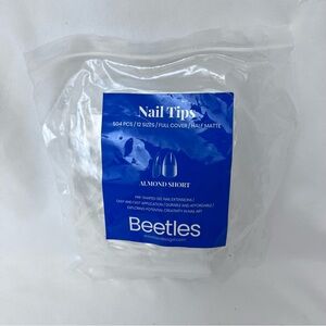 Beetle Coffin Short Nail Tips 0-11 Sizes In Pack